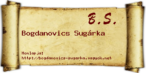 Bogdanovics Sugárka névjegykártya